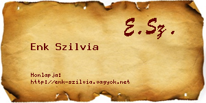 Enk Szilvia névjegykártya