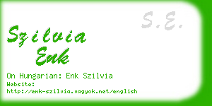 szilvia enk business card